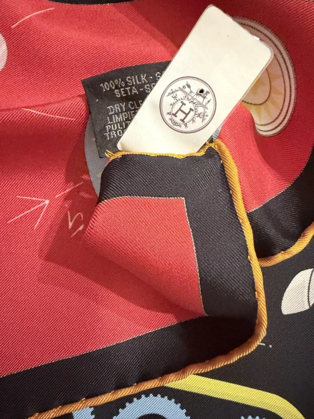 Hermes “tea for two” 90cm Carre Silk Scarf - Picture 3 of 8